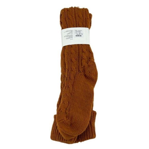 Free People | Women's Over The Knee Cable Knit Socks | Brown | OS - Picture 2 of 2